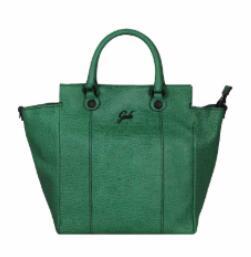 GABS 女士绿色时尚拉链皮革手提包单肩包 G001350T1