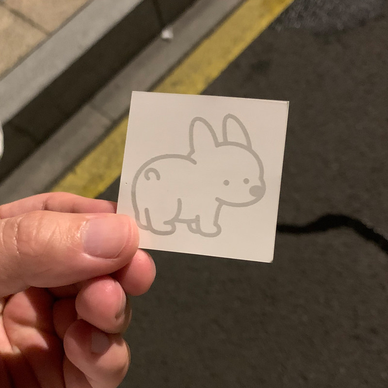 新款可爱卡通小狗纹身贴纸女防水持久不反光草本沾水按压贴纸