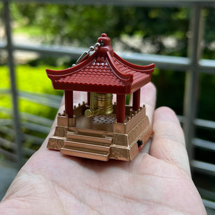 敲钟玩具撞钟发声挂件凉亭子敲钟摆件上班人解压神器创意整蛊玩具