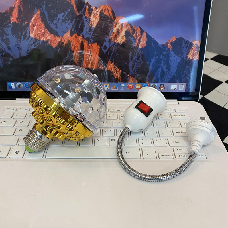 飞碟舞台音乐灯蓝牙音箱清吧酒吧USB七彩led水晶灯魔球旋转氛围灯