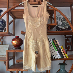 产后收腹塑身连体衣 中老年女式 秋冬季 加绒加厚保暖内衣平脚开裆裤