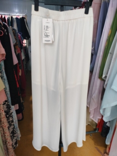 夏季雪纺白色裙裤腰带68.裤长88.臀围100