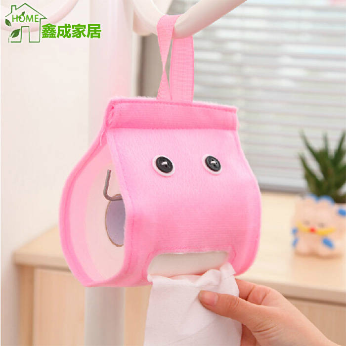 韩版挂式炫彩厕纸架创意小精灵可爱布艺抽纸盒卷纸抽卷纸架纸巾筒高性价比高么？