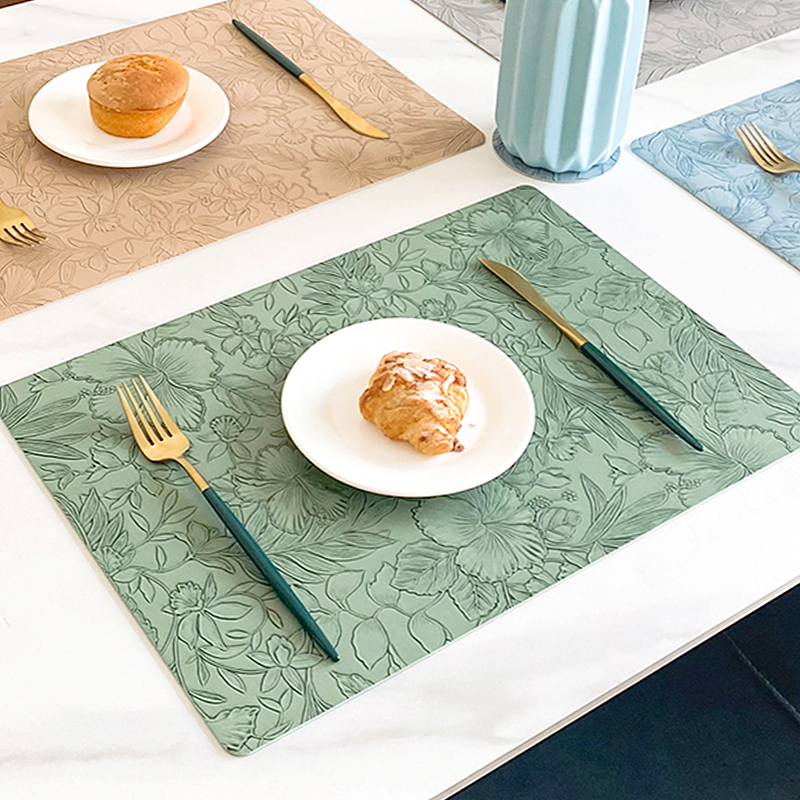 皮革西餐垫高级轻奢双面防水防油