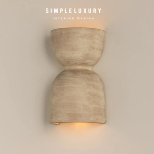 【简单的奢华】Natalia 沙丘 陶瓷做旧质感 客厅卧室玄关过道壁灯