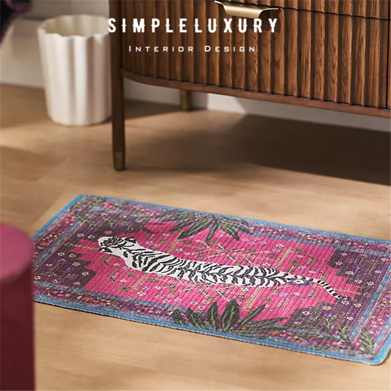 古早感孟加拉虎入户门垫