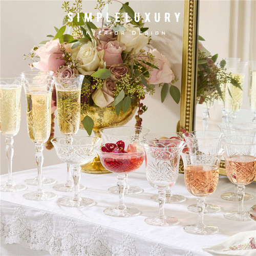 蕾丝蝴蝶情结红酒杯鸡尾酒香槟杯