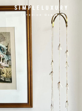 水晶星星月亮绵羊吊饰挂件风铃