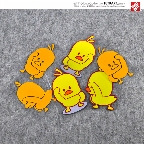 小鸭子车贴定制汽车装饰创意贴纸