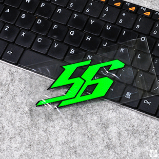 TUTU圖圖車貼-MOTOGP 56 中野真矢 大眼仔-绿黑-防水贴 贴纸 贴花