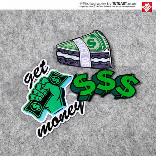 圖圖車貼get美金趣味遮盖反光贴