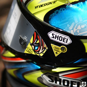 TUTU圖圖车贴 SHOEI加藤DAIJIRO X12X14竞技镜片膜贴纸头盔反光贴