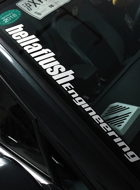 TUTU圖圖车贴 大众VW高尔夫7 GTI R20 HELLAFLUSH汽车改装 前档贴