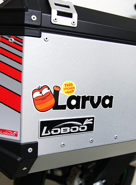 TUTU圖圖車貼 LARVA搞笑虫子卡通车尾贴油箱盖贴纸后档装饰反光贴