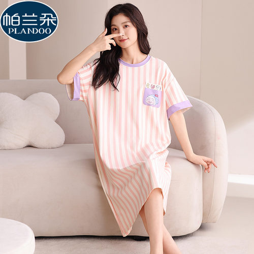 纯棉夏季甜美可爱少女学生连衣裙