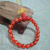 8 мм агат красный шесть-характер мантра