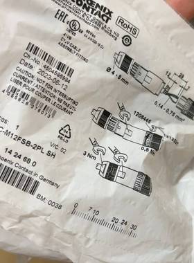 议价1424680菲尼克斯连接器SACC-M12FSB-2PL