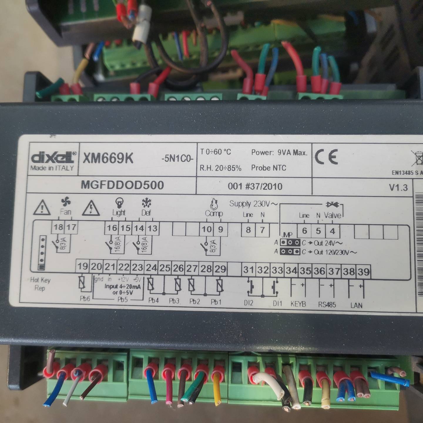 议价XM669K温控器 控制面板