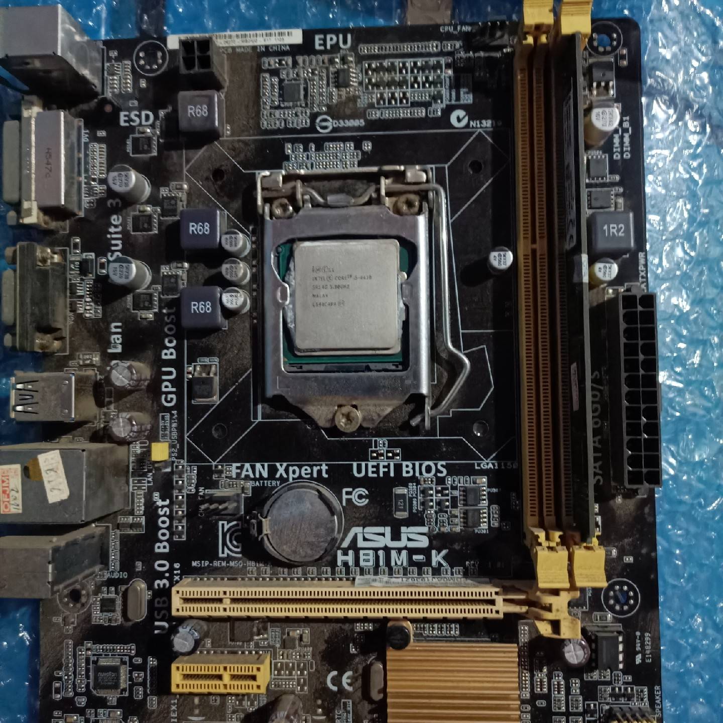 议价H81M-K主板CPU ⅰ5 4430 4G内存正常使用售出