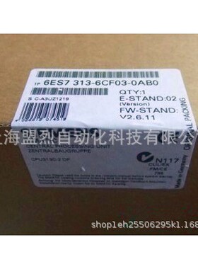 【议价】全新正品未拆封CPU313C-2DP控制器6ES7313-6CF03-0AB0
