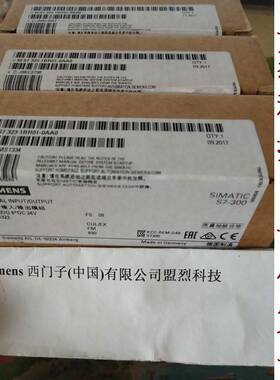 【议价】西门子PLC6ES7 322SM300数字量模块6ES7323-1BH01-0AA0/O