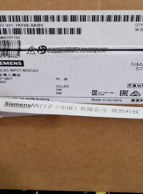 【议价】6ES7331-7KF02-0AB0西门子SM331原装PLC模块 6ES7 331-7K