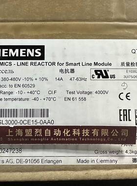 【议价】西门子 6SL3000-0CE15-0AA0 电抗器全新原装 6SL30000CE1