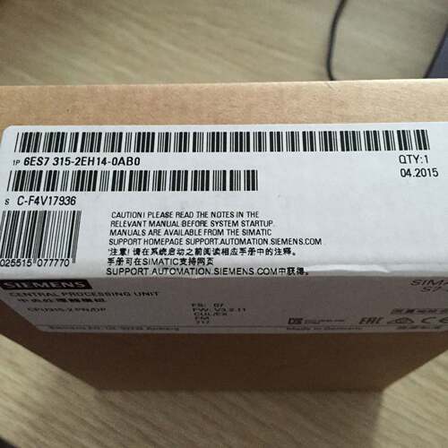 【议价】西门子全新PLC控制器6ES7315-2EH14-0AB0 S7-300 CPU 315