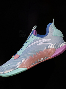 Anta安踏狂潮5team 减震防滑耐磨低帮实战男子篮球鞋112331611-5