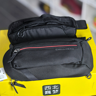 安踏正品休闲腰包男士单肩包多功能胸包斜挎包手机包192427131