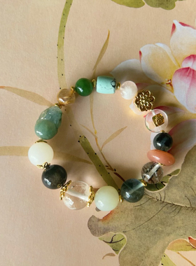 好运多宝南红玛瑙貔貅手串碧玉五路财神翡翠和田玉女手链路路通