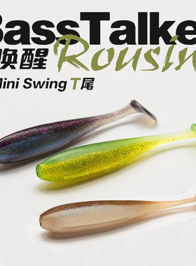 鲈语者唤醒MINI小T尾软饵光面铅头钩路亚饵假饵软虫精细鲈鱼鳜鱼