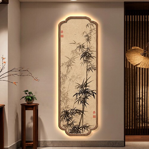 宋代美学禅意竹子挂画新中式