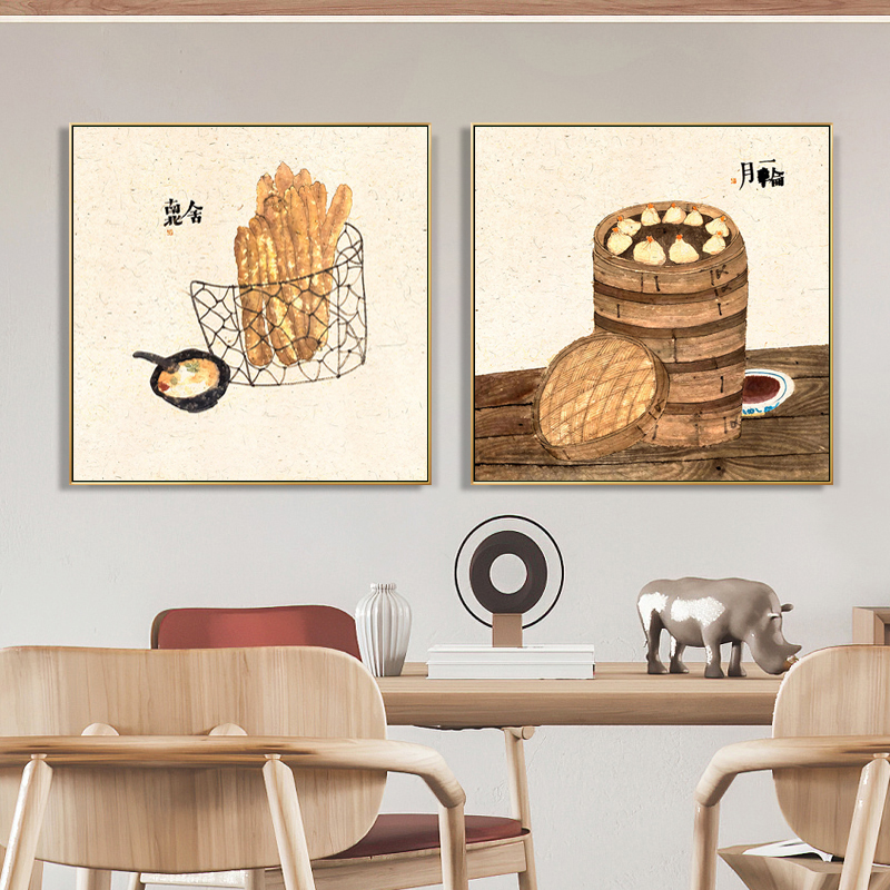 新中式禅意餐厅装饰画