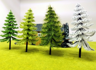 建筑模型沙盘材料 diy情景模型制作 杉树 园林环艺成品假树