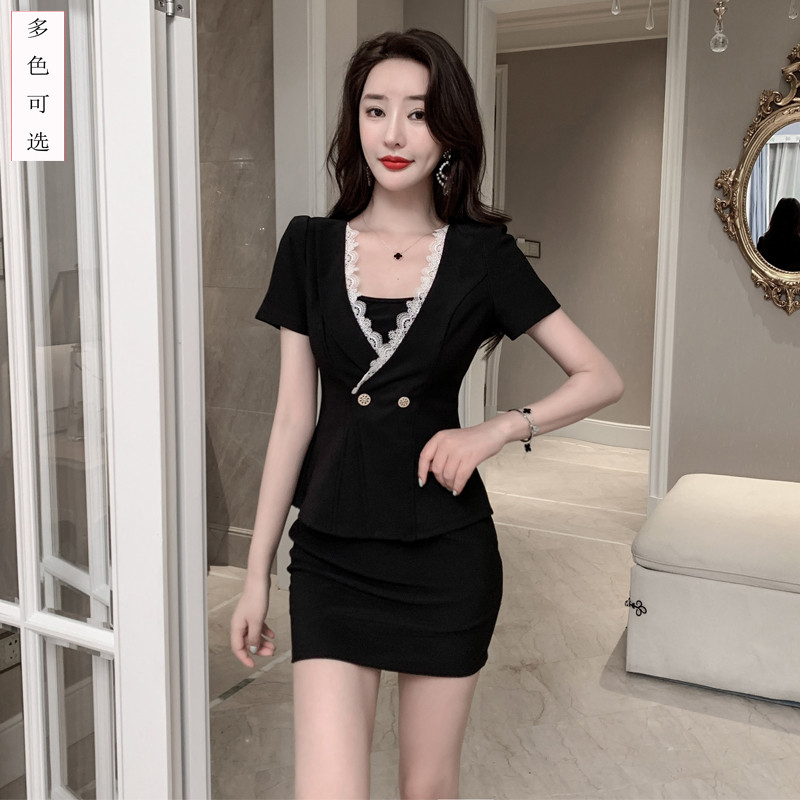 桑拿技师工作服2022夏显瘦酒店空姐制服美容SPA足浴按摩沐足工衣