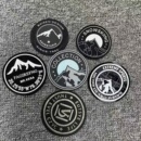 皮牌徽章布贴衣服补丁贴羽绒服牛仔装 饰修补破洞皮标