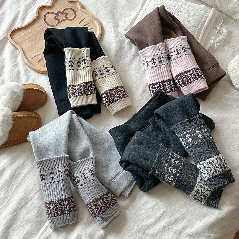 橘子家童装【900克加厚打底裤】底部羊妃暖暖绒2025女童冬款新款