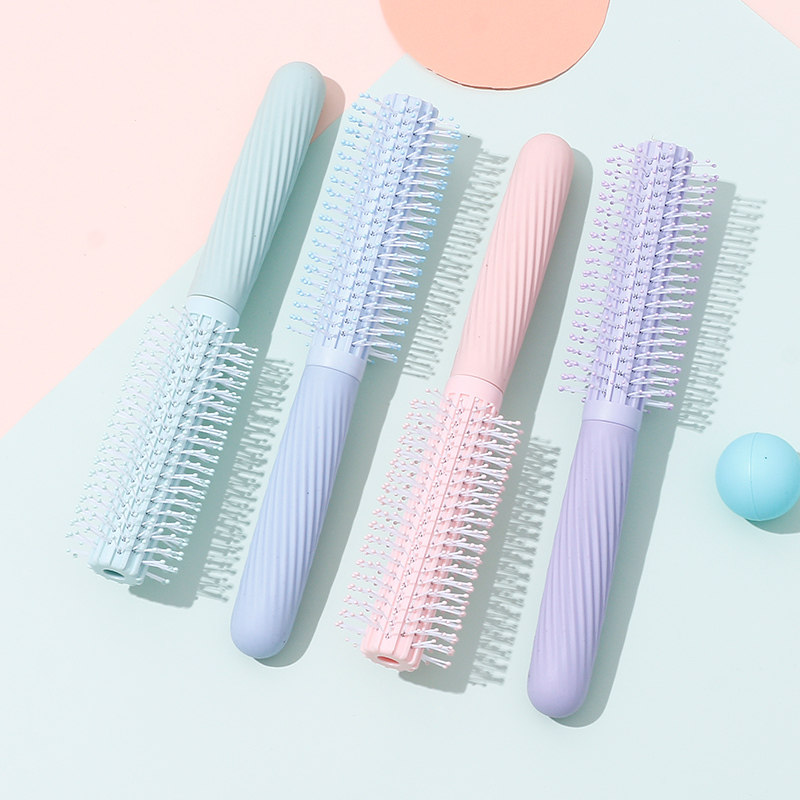 XIMIVOGUE熙美诚品奶油可可系列卷发梳长发滚梳内扣棒卷发梳家用