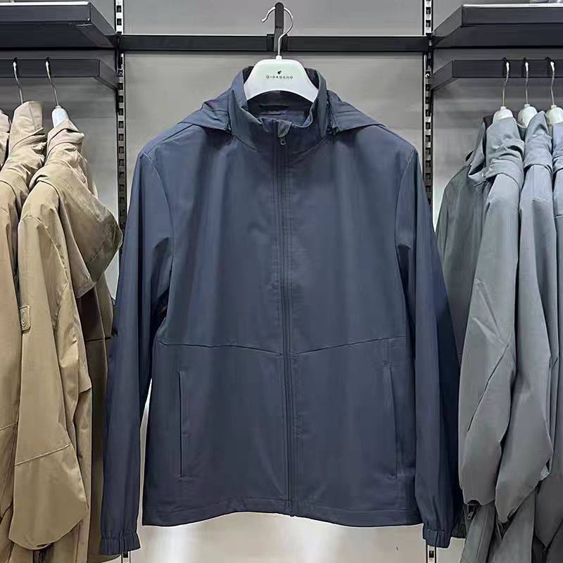 正品佐丹奴外套男 秋季可脱卸防风风衣 运动夹克外套男01075017