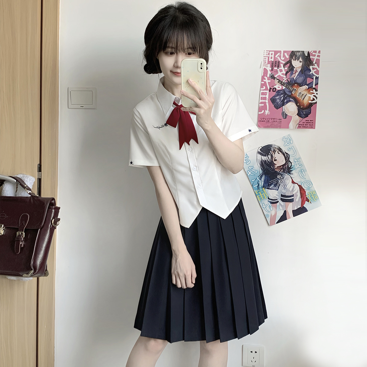 【小花涧】收腰jk衬衫