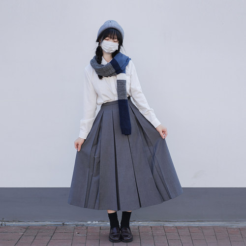 jk制服10箱褶长裙多种长度