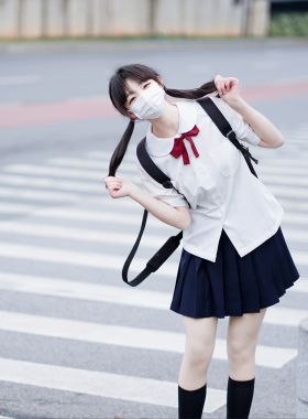 樱花家族娃娃领jk衬衫 学生日系学院风校服圆领短半袖白色女夏季