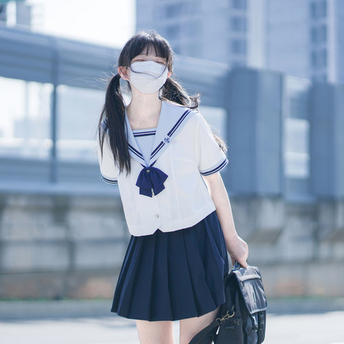 初空女子校供感jk水手服灰水色
