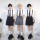 裤 背带西装 短裤 大小码 樱花家族JK制服dk 学生班服定制 男女款