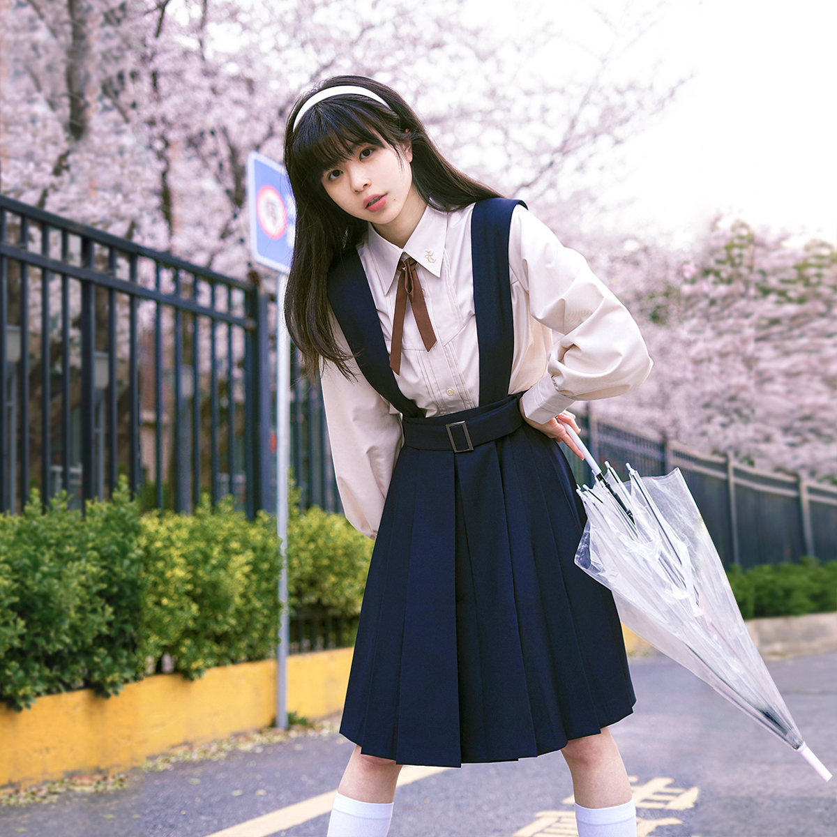 云熙女高双色jk制服套装