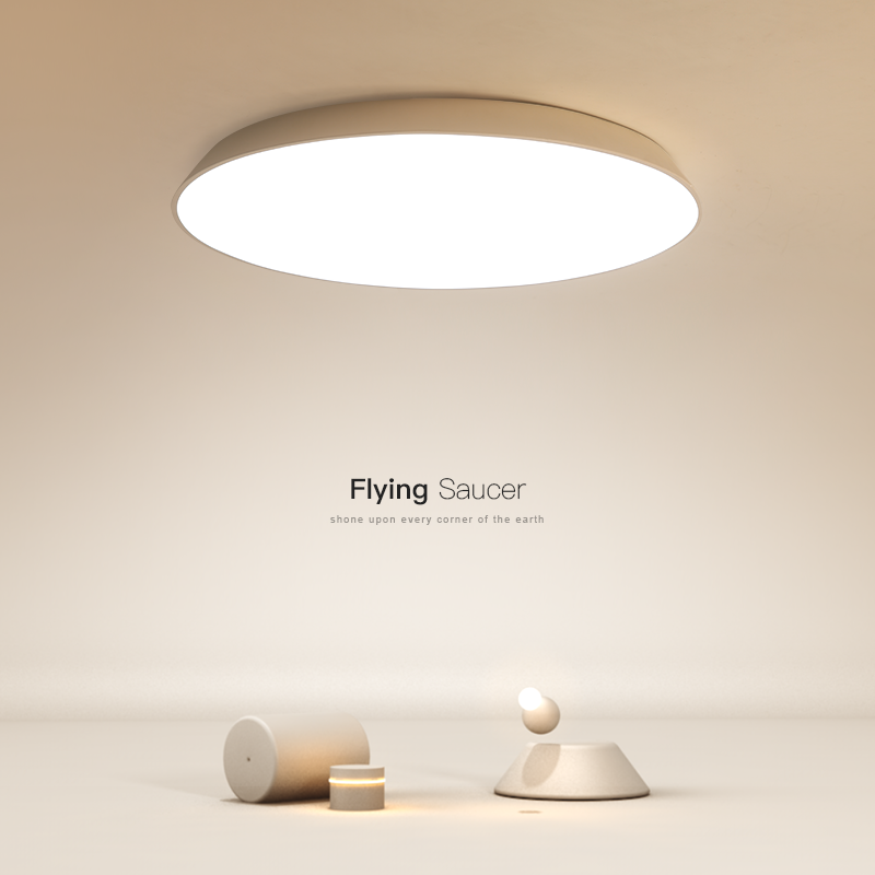 简约现代圆形卧室吸顶灯