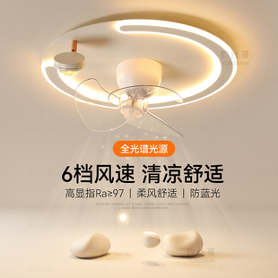 2025新款 风扇灯一体卧室灯创意led吸顶灯客厅灯夕阳餐厅房间灯具