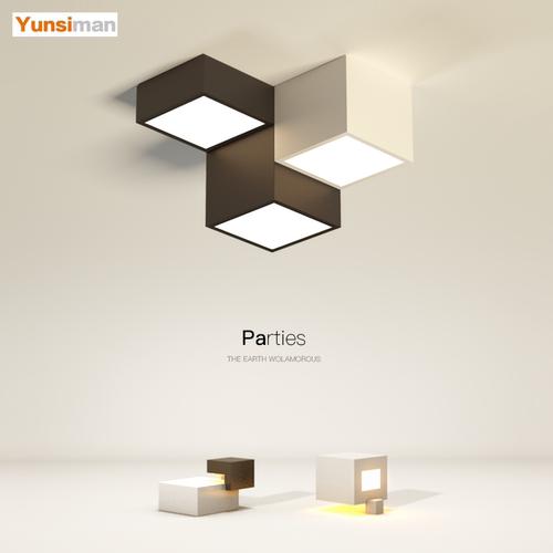 现代简约客厅吸顶灯几何卧室灯