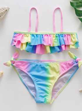 Swimsuit Girls Kids Swimwear 2-14Y Toddler Girls Bikini Set